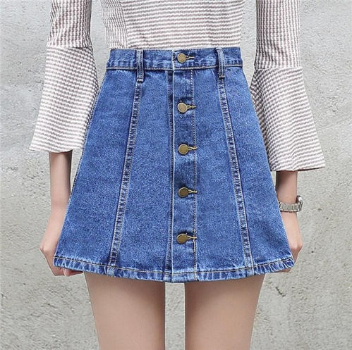 Miniatura: Saia jeans mini