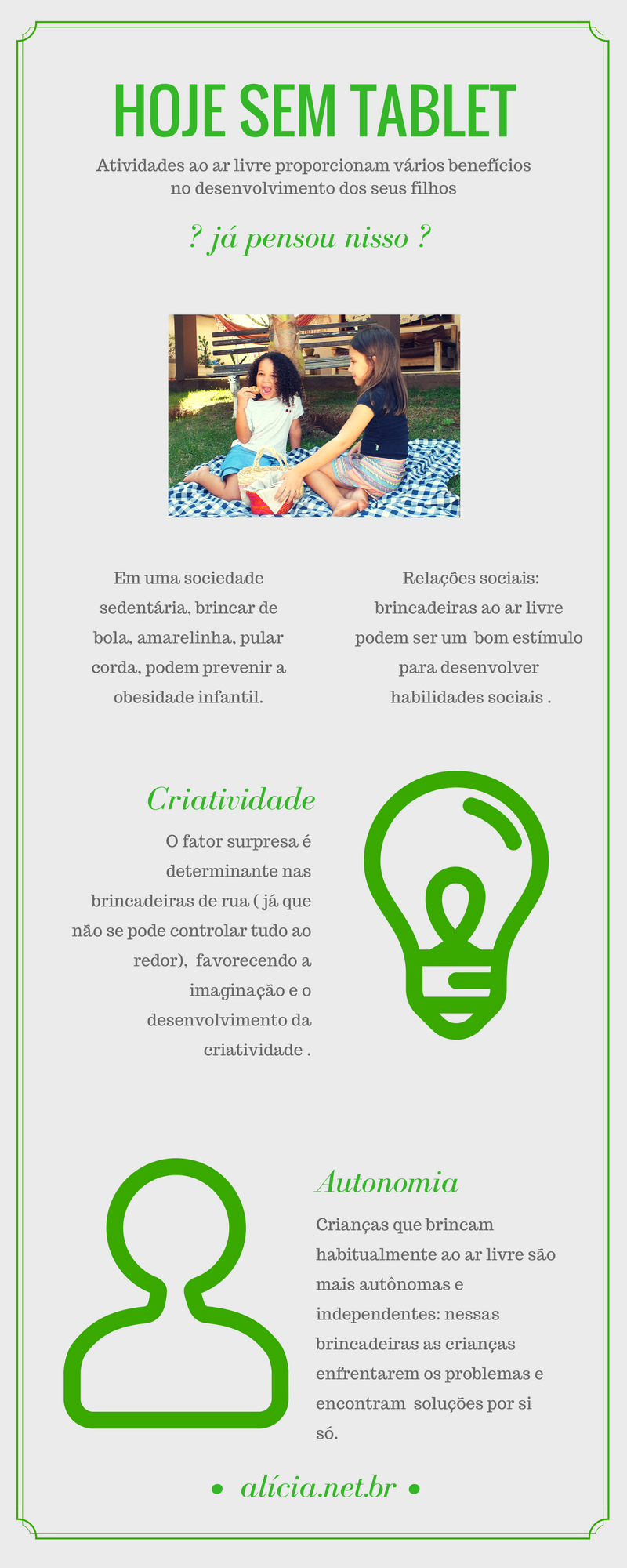 beefícios das atividades ao ar livre - crianças - sem tablet - brincar faz bem