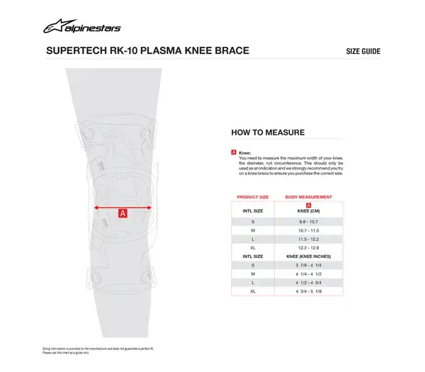Miniatura: GINOCCHIERE ALPINESTARS ORTOPEDICHE SUPERTECH RK-10 PLASMA