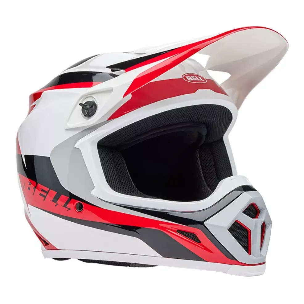 CASCO BELL MX-9 MIPS 2025 RIFT ROSSO/BIANCO