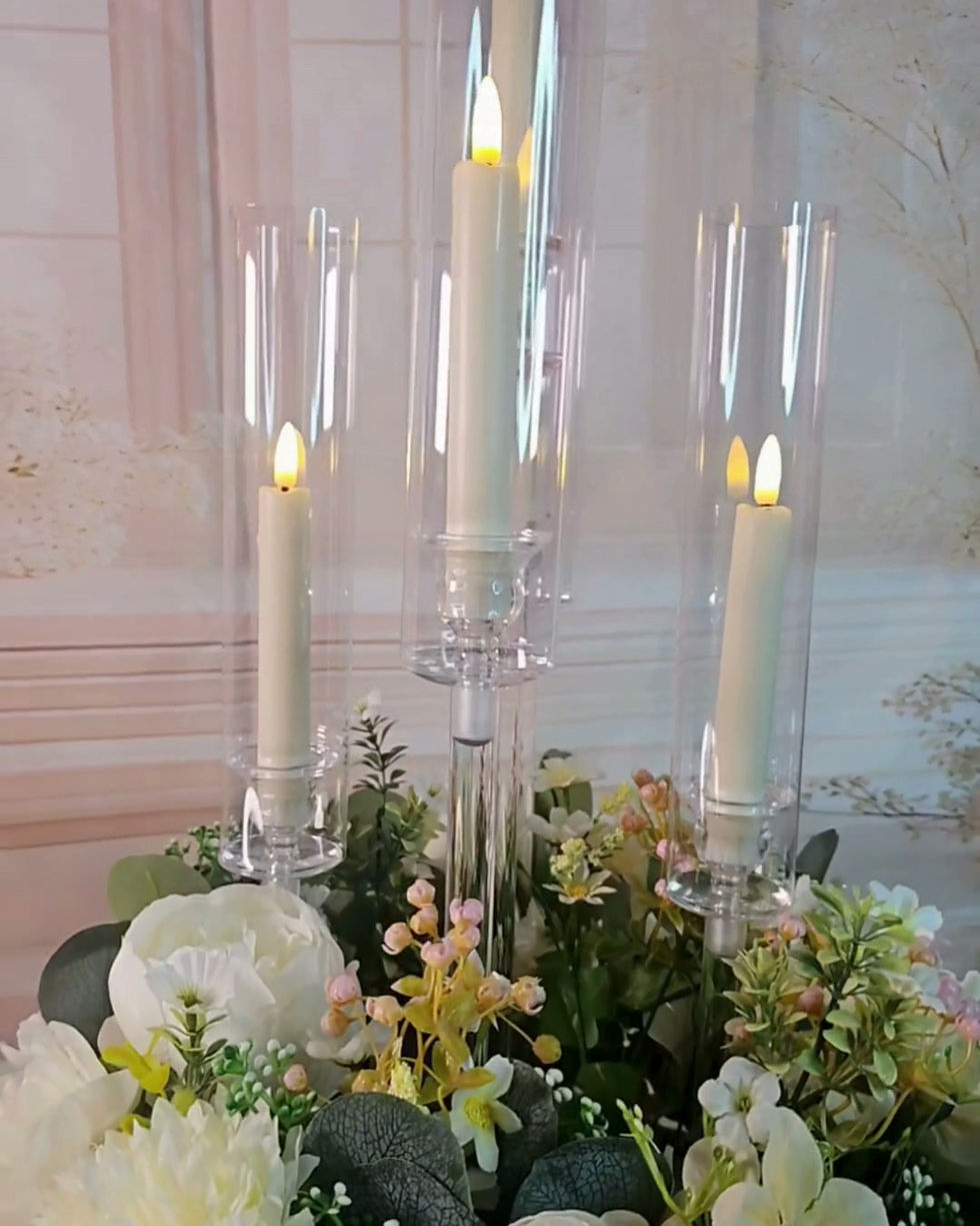 Thumbnail: Elegant and versatile floral candelabra ring/wreath