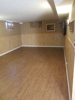 Main room with new floors