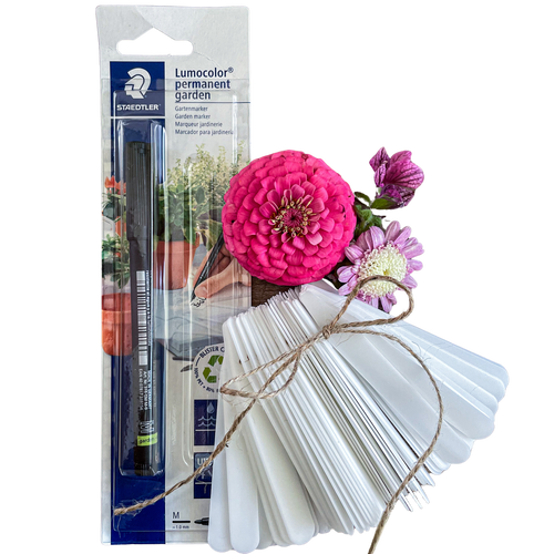 Lumocolor Permanent Garden Marker & 50 Plant Markers Barrhill Blooms