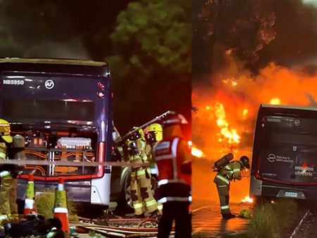 전기버스-승용차 충돌… 버스 운전기사 사망