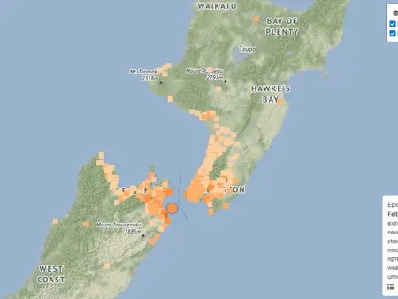 세든 인근서 규모 5.0 지진 발생