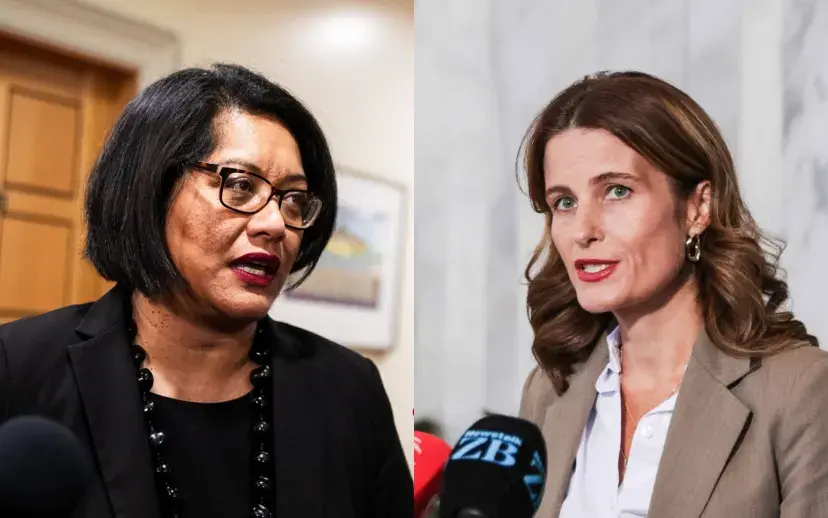 Barbara Edmonds and Nicola Willis spoke at the Politik election summit. Source: RNZ