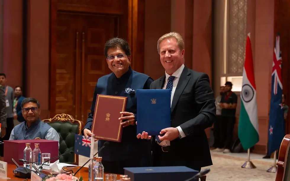 NZ-인도 FTA, 초기 경제 효과 ‘제한적’