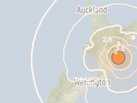 헤이스팅스 남쪽서 규모 4.9 지진… 북섬 하부 흔들려