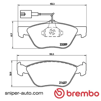 Thumbnail: Linea Tjet - Brembo XTRA Brake Pads (Front Only)