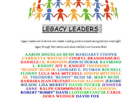 Beloved Community Honors our Legacy Leaders through service, love and small acts of kindness.