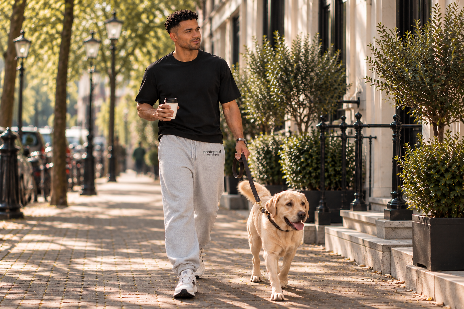pantepouf essential "off duty" sweatpants - Grey