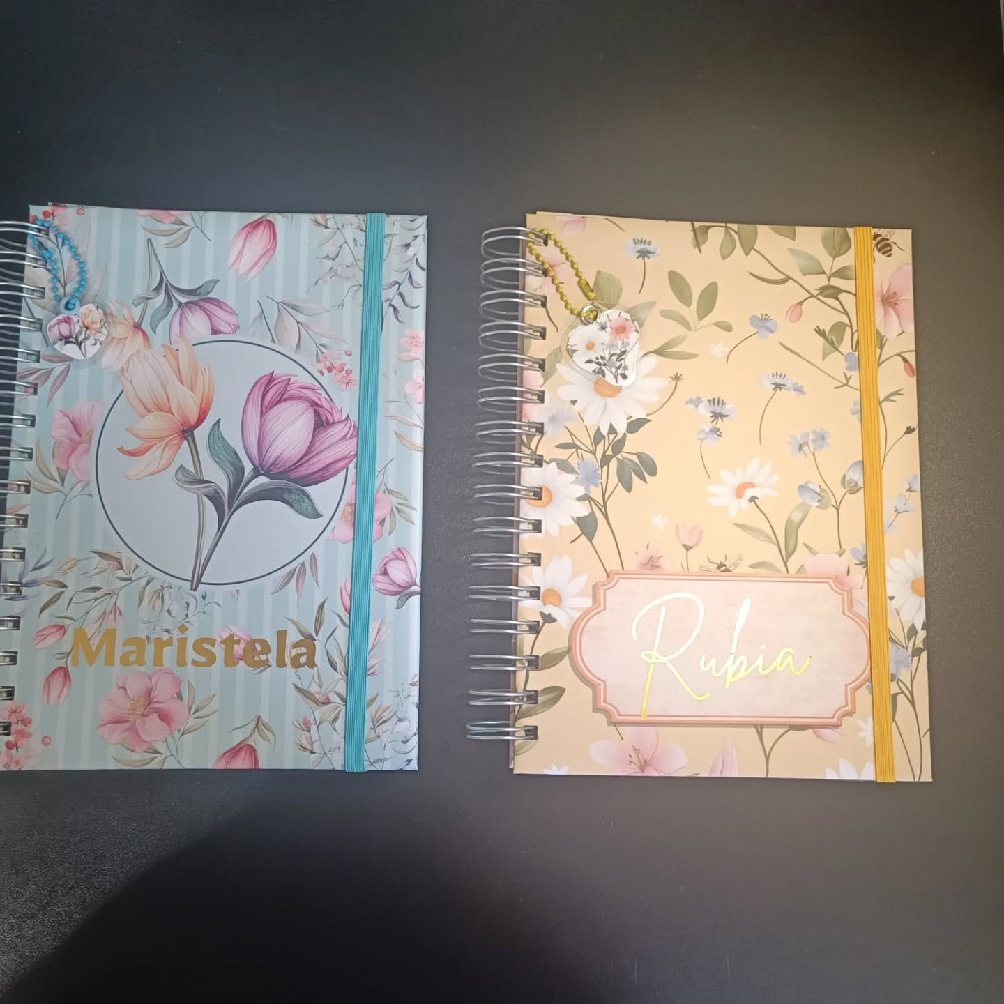Caderno floral Wire-o