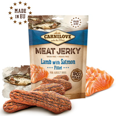 Carnilove Snack Meat Jerky Agneau & Filet de Saumon 100g