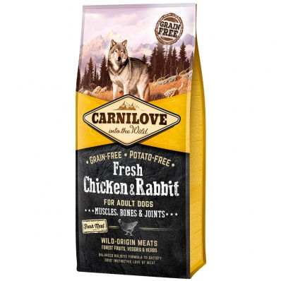 Carnilove Poulet frais & Lapin 12 kg