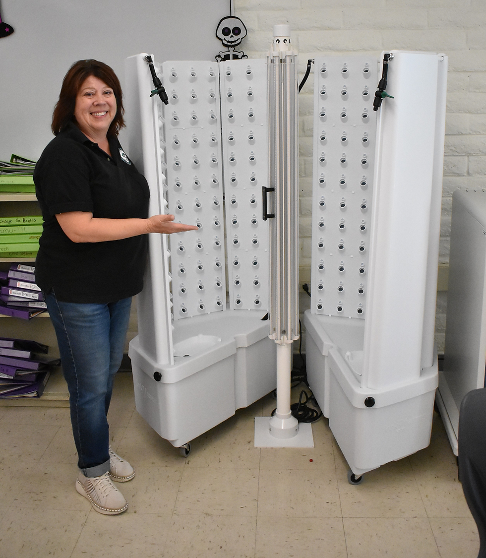 Photo by Jack Waller | Chef Moschetti is ready to utilize the hydroponics farm.