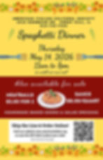 May Spaghetti Dinner