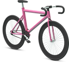 3D Pink Bicycle