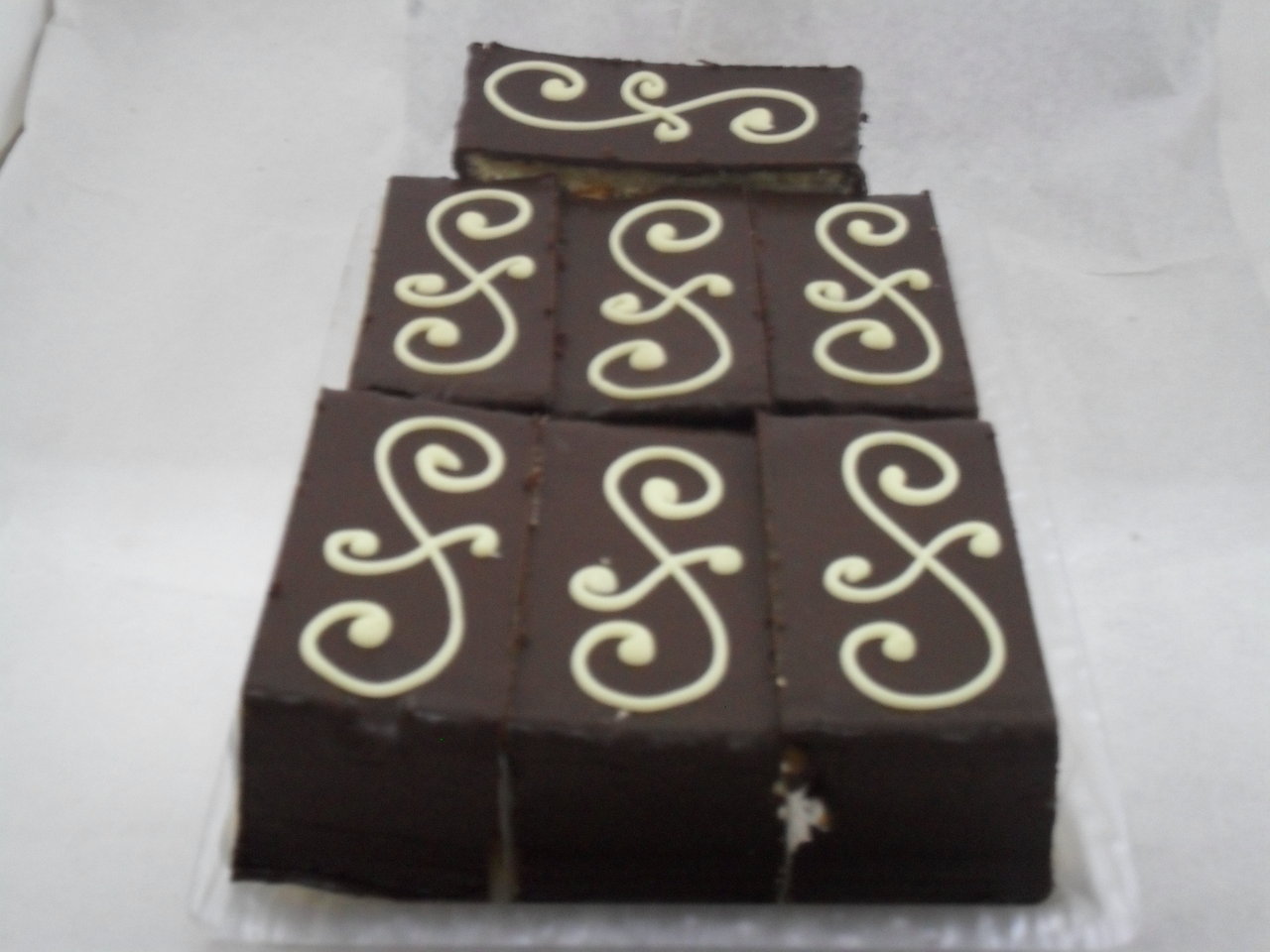 Pastel de chocolate.