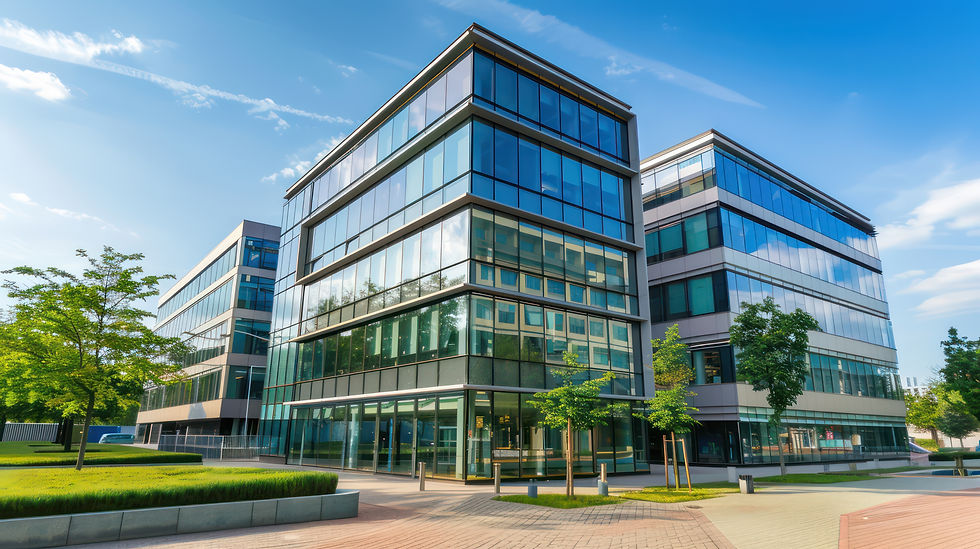 Modernes Bürogebäude als Symbolbild für Neubauer Gebäudereinigung in Stuttgart