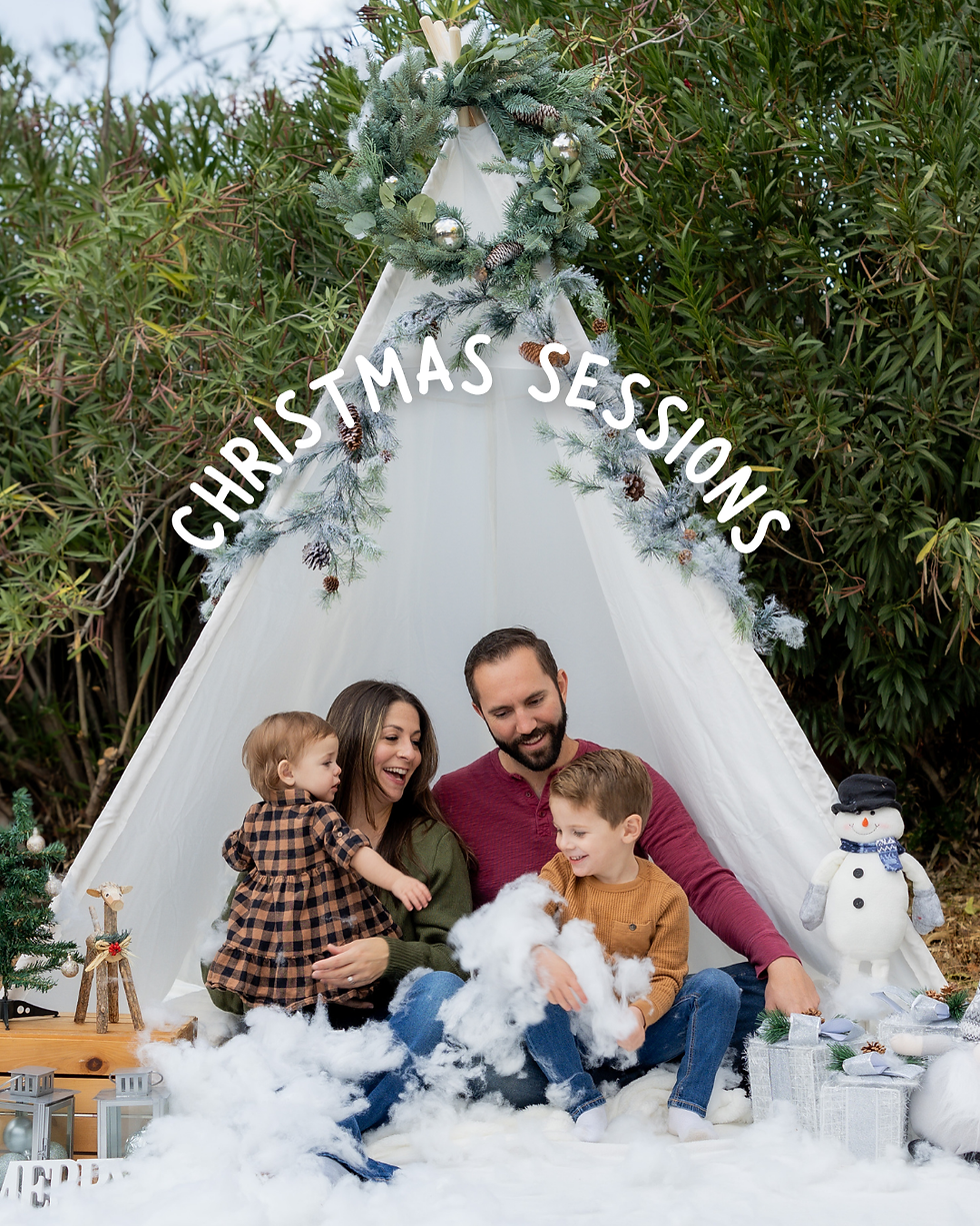 Christmas mini sessions in Livermore CA