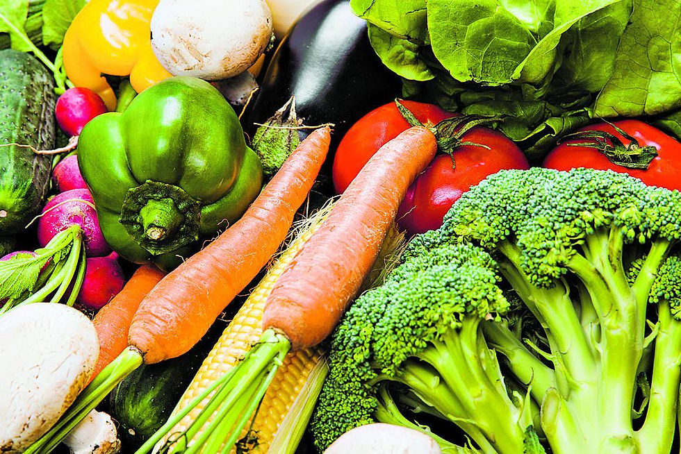 Alimentos ricos em nutrientes.