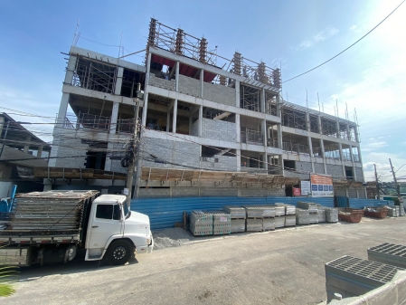 Obras do novo Hospital do Coração.