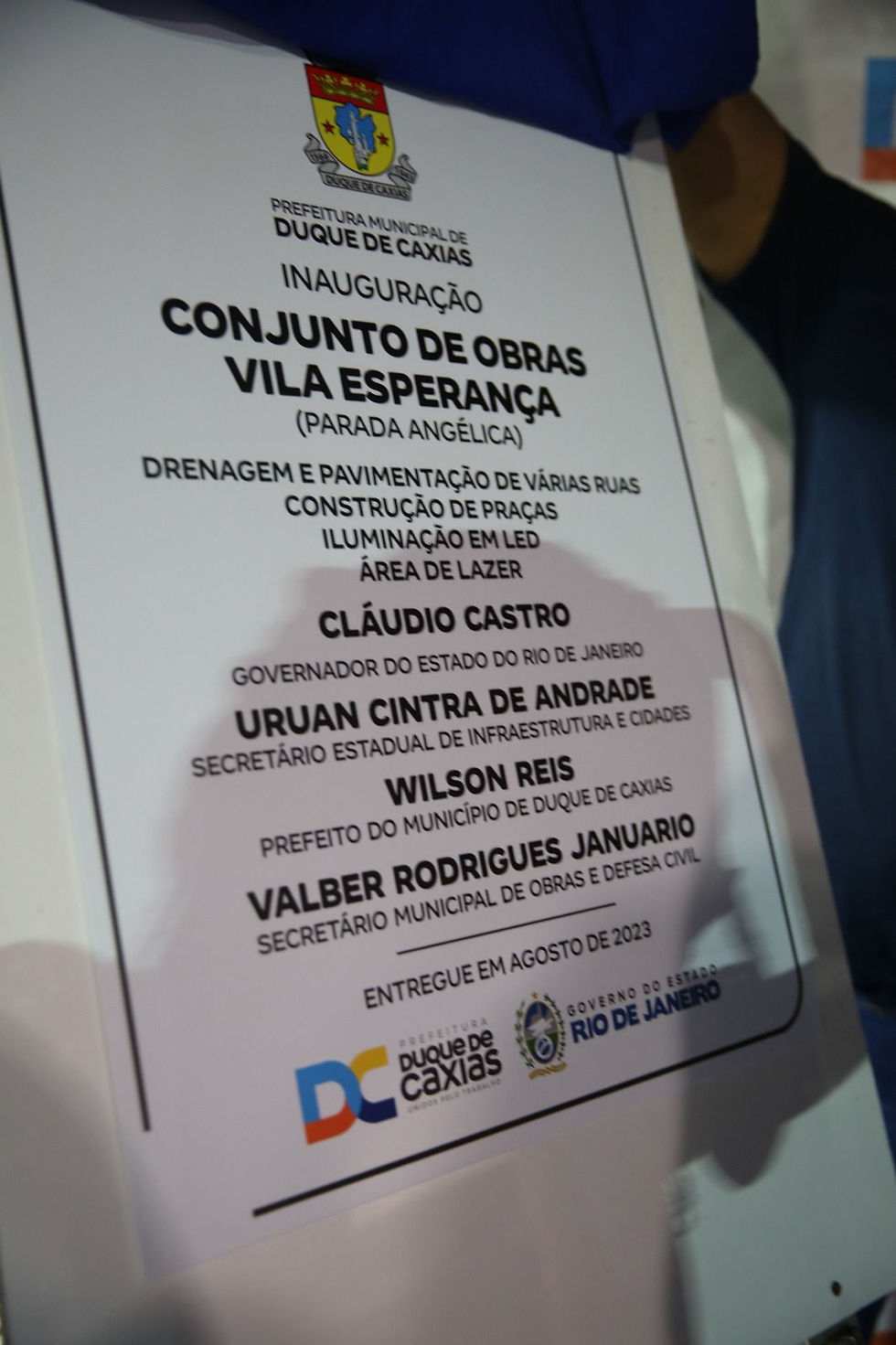 Inauguração de obras na Vila Esperança.