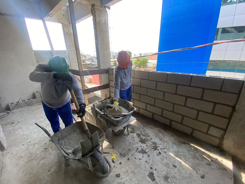 Obras do novo Hospital do Coração.