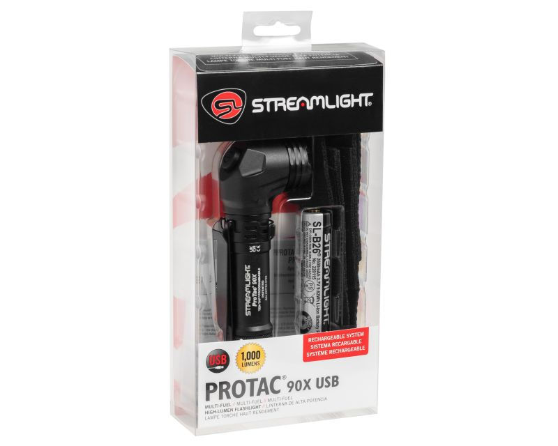 Прев'ю: Кутовий ліхтарик Streamlight ProTac 90X USB Black - 1000 люменів