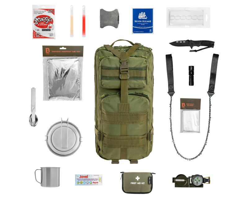 Евакуаційний рюкзак Badger Outdoor Recon 40 л - зі спорядженням