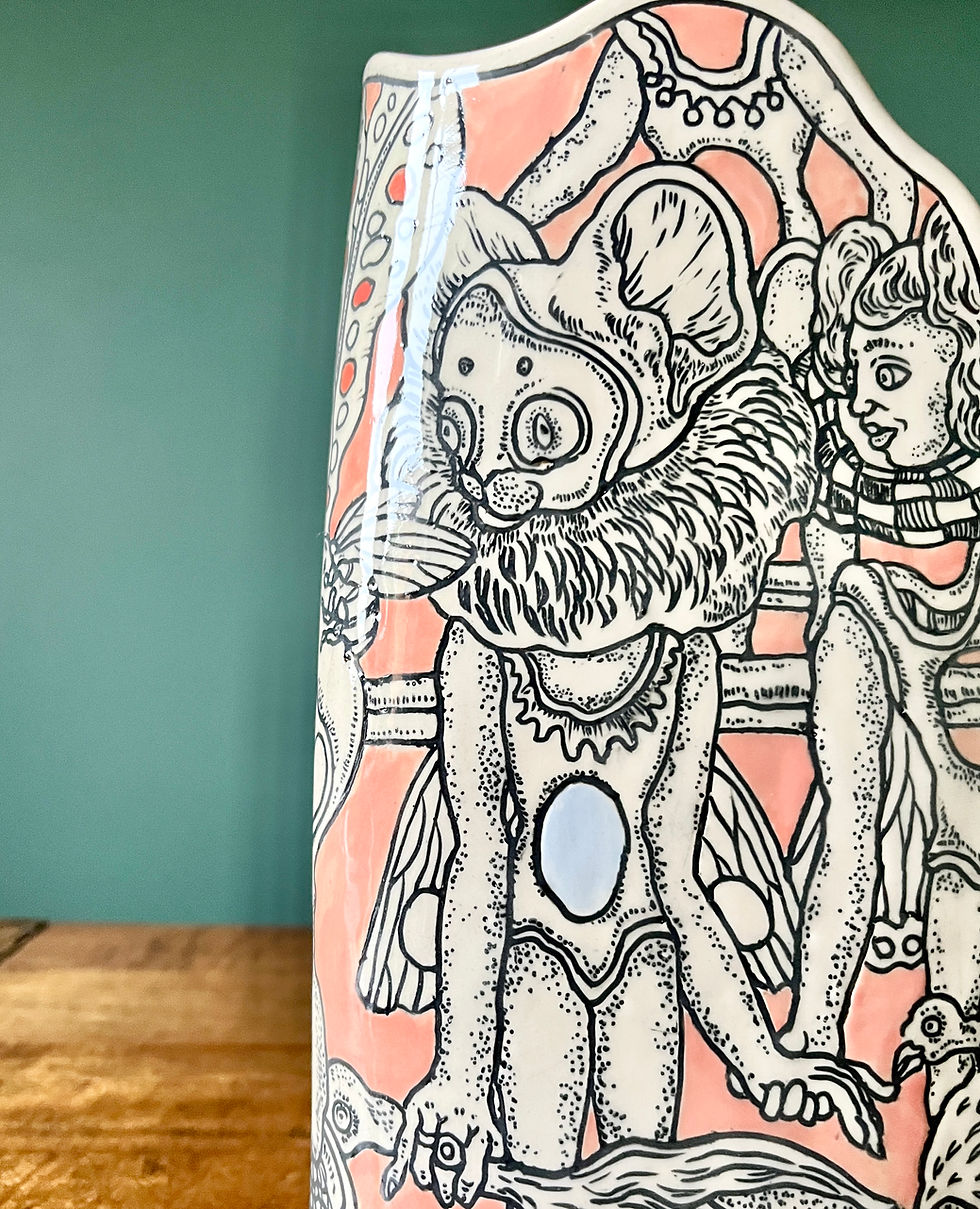 Thumbnail: The Wonderful Companions - ceramic vase/pot