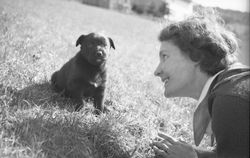 Marthe avec Bouboule - mars 1935