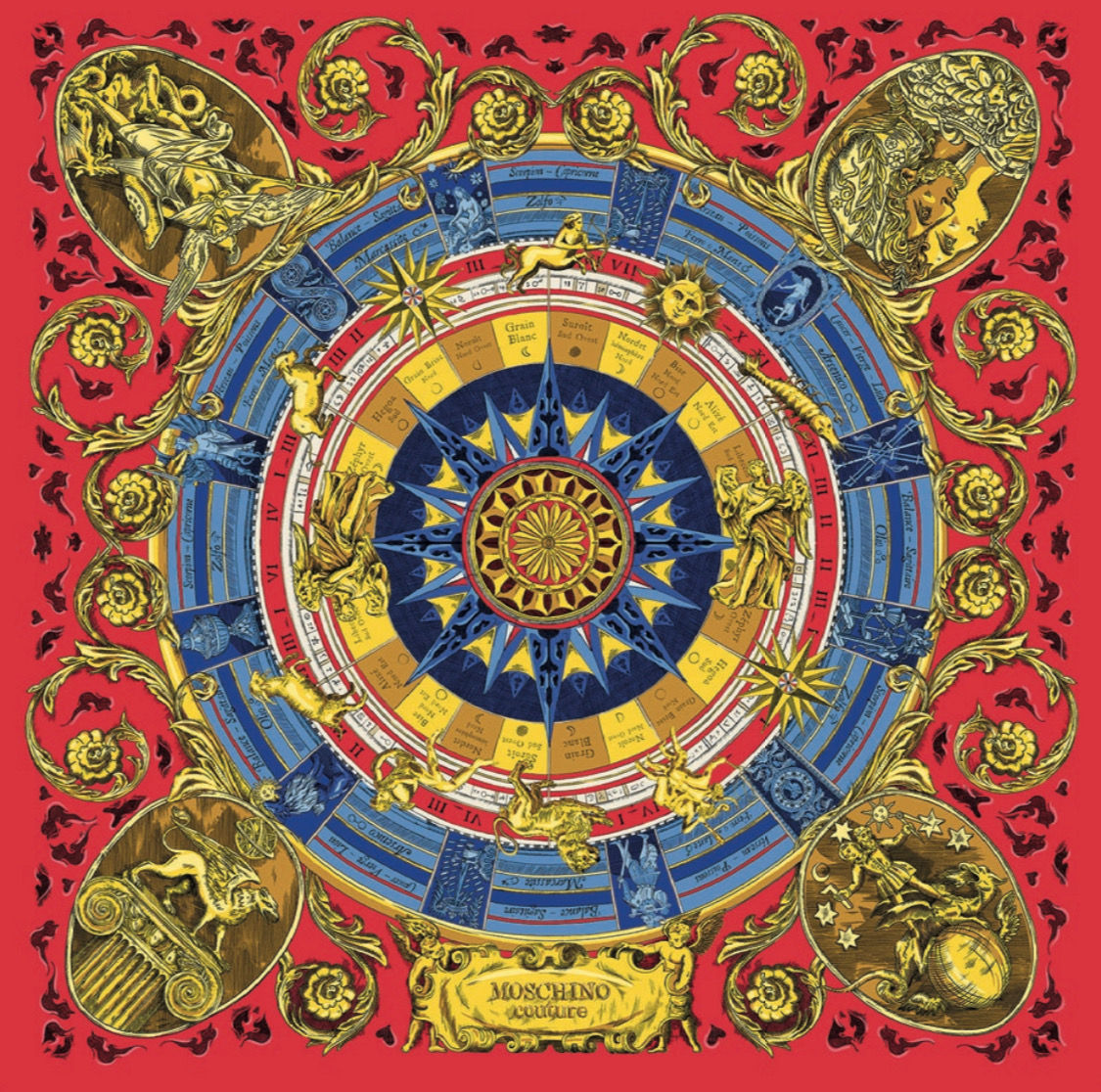 Foulard Moschino zodiaco