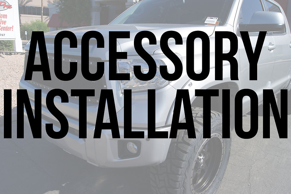 Accessory Installation