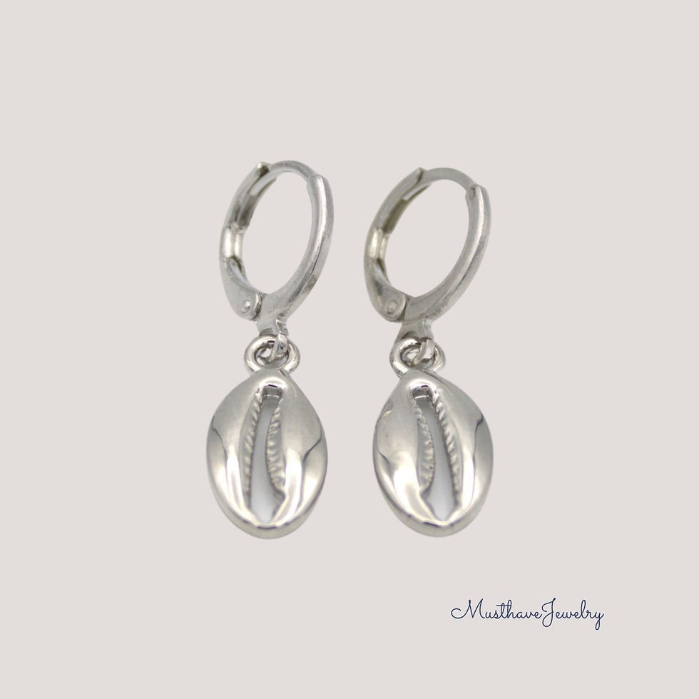 Perfecte schelp oorbellen zilver
