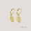Miniaturbild: Snake oorbellen goud