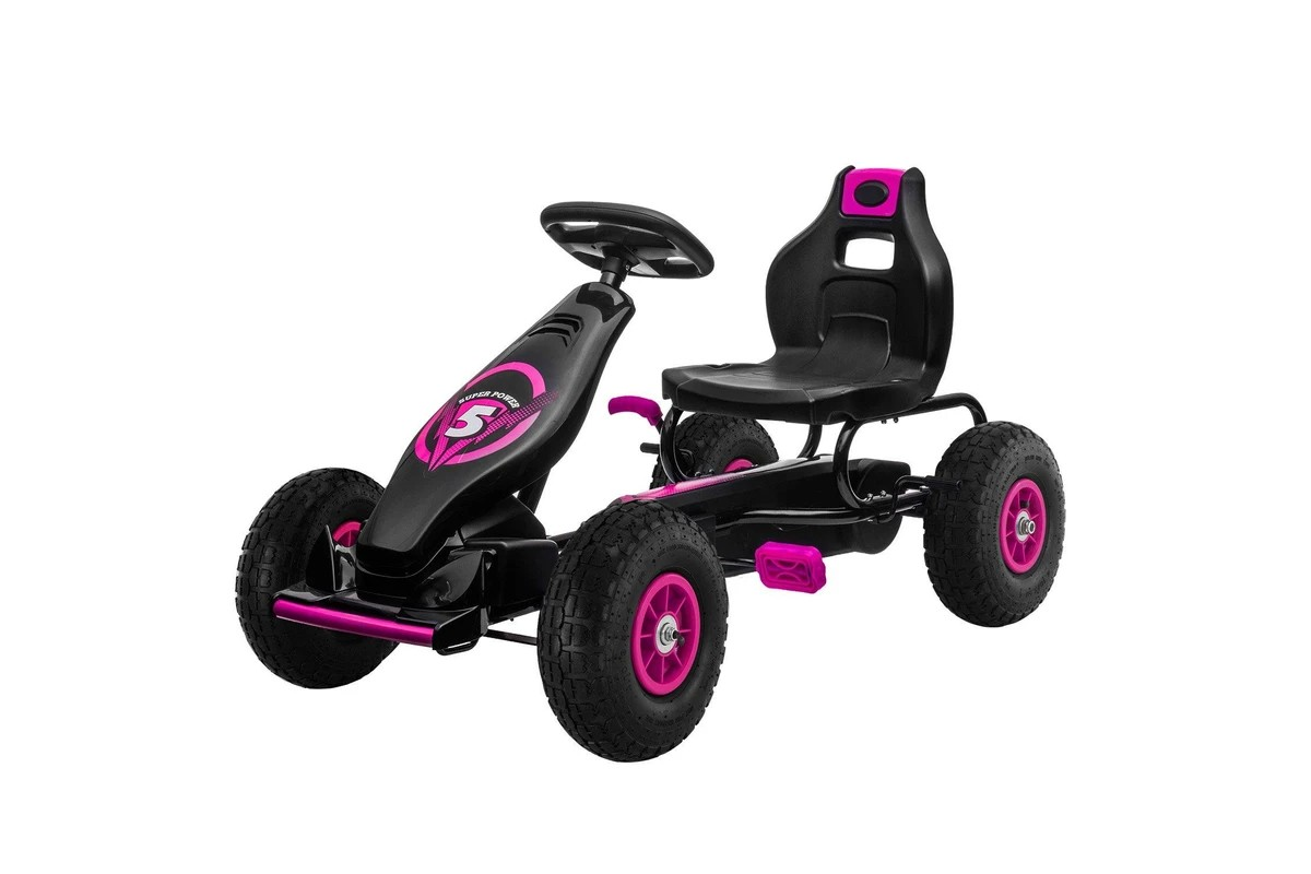 Kahuna G18 Kids Ride On Pedal Go Kart - Rose Pink