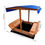 Thumbnail: Keezi Kids Sandpit Wooden Sandbox Sand Pit with Canopy Foldable Seat Toys 120cm