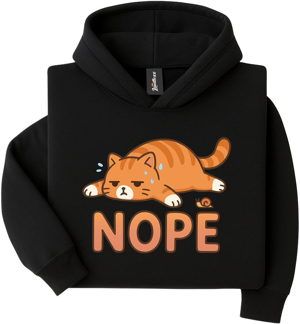 Thumbnail: Nope Cat Funny Cat Shirt | Graphic Tee & Sweater | Cat Lover Gift Apparel
