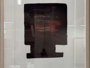 Lithografie zwart rood