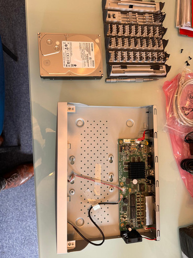 Installation of hard drive in CCTV NVR