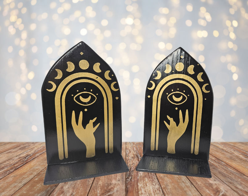 Wooden Crystal Shelves