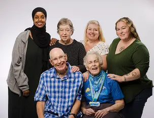 Home of Guiding Hands staff and clients