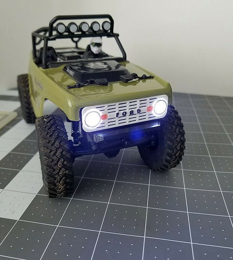 Axial SCX24 Deadbolt Headlight and Grille kit | Shaka Hobbies