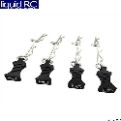 Hot Racing Ac03EZ01 1/10 Black Aluminum EZ Pulls (4) Body Clips (8)