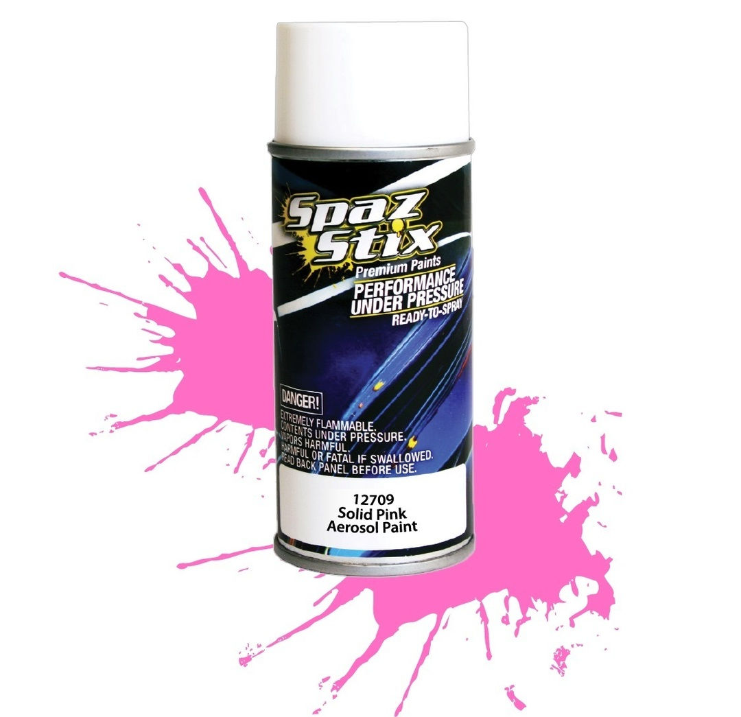 Spaz Stix SZX12709 Solid Pink Aerosol Paint