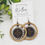 Thumbnail: Upcycled Louis Vuitton Wood Hoop Earrings