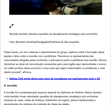 Movimento Pró-Dique na Mídia