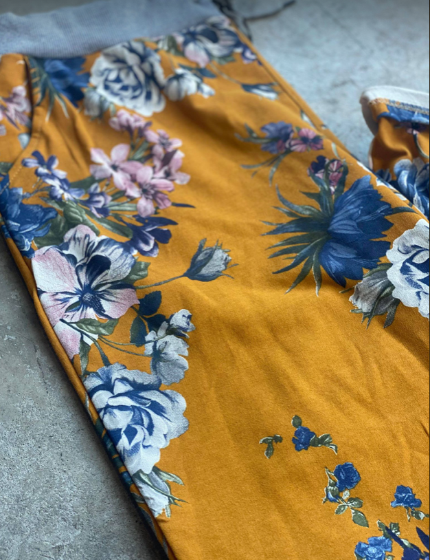 Miniature : Floral Print Cotton Comfort Pant