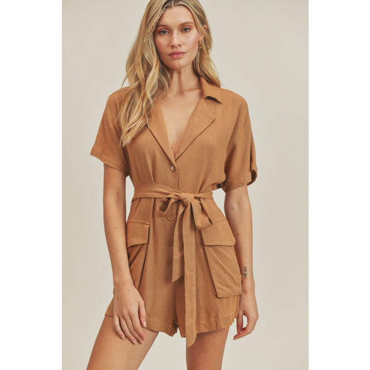 Tan Romper by Lush